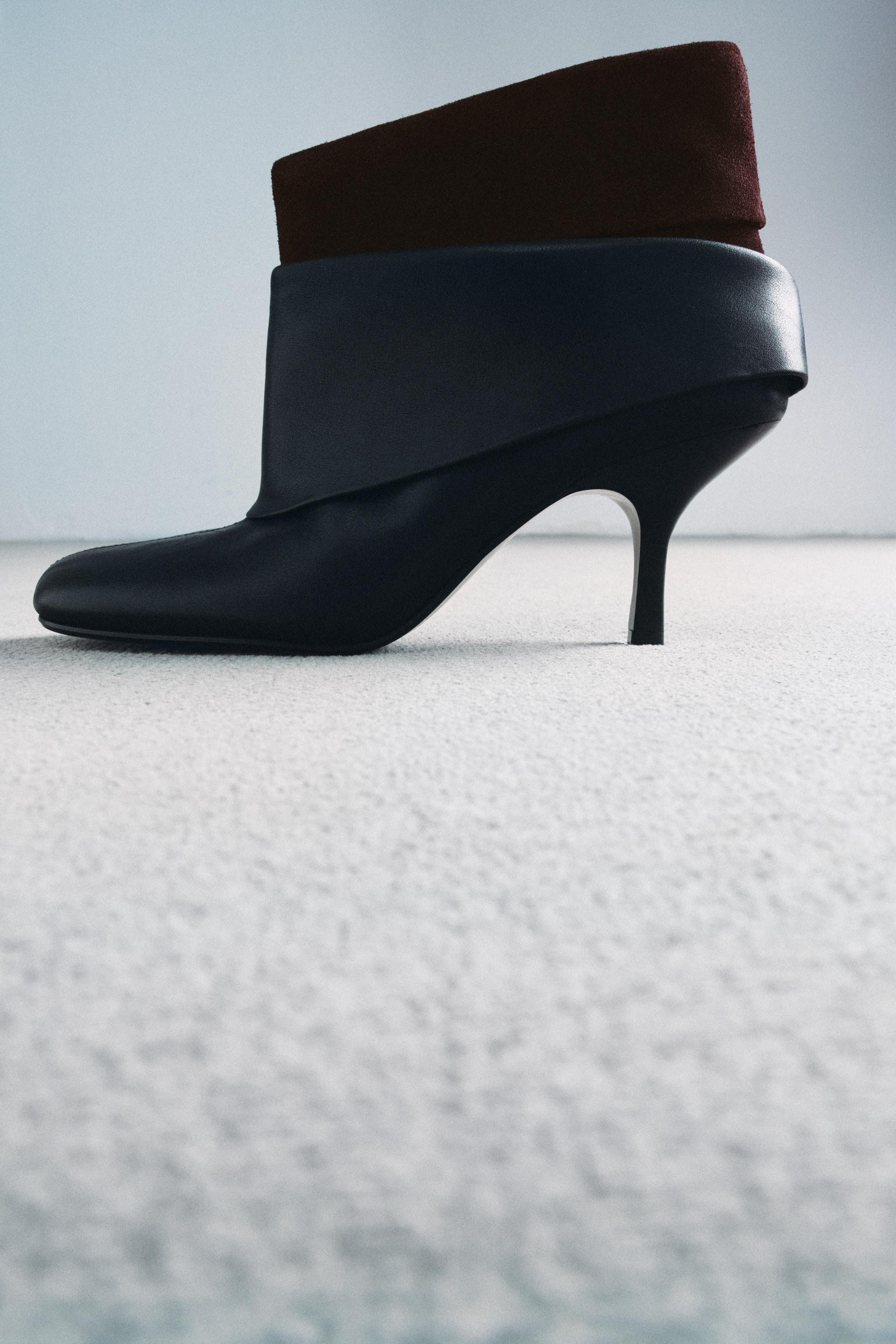 LEATHER HEEL ANKLE BOOTS LIMITED EDITION